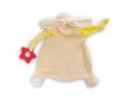 comforter rabbit 25x25cm with teether and pacifier - Nici - 48891