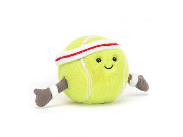 Amuseable sports tennis ball - h : 9 cm x l : 9 cm