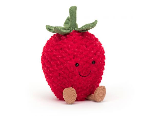 Amuseable strawberry - h : 20 cm x l : 13 cm