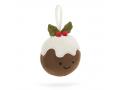Peluche Festive Folly Christmas Pudding - H : 7 cm x L : 7 cm - Jellycat - FFH6CP