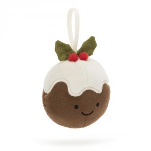 Festive Folly Christmas Pudding - H : 7 cm x L : 7 cm - Jellycat - FFH6CP