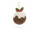 Festive Folly Christmas Pudding - H : 7 cm x L : 7 cm