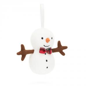 Festive Folly Snowman  - H : 9 cm x L : 6 cm - Jellycat - FFH6SN