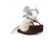 Peluche Merry Mouse Sleighing - H : 18 cm x L : 11 cm