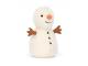 Peluche Wee Snowman - H : 13 cm x L : 7 cm