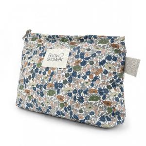Pochette langes liberty  poppies - plastic coated - Baby Shower - POCHPOP
