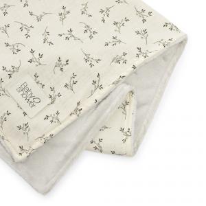 Couverture polaire olive bloom - beige fleece - Baby Shower - MPOLOBL