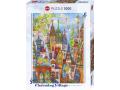 Puzzle 1000p Charming Village Red Arches Heye - Heye - 30011