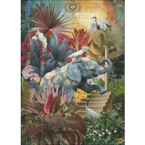 Puzzle 1000p Fauna Fantasies Elephantaisy Heye - Heye - 30008