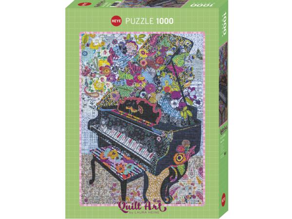 Puzzle 1000 pièces quilt art piano heye