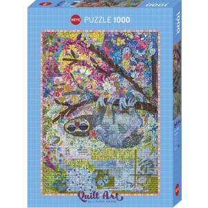 PUZZLE 1000 pièces QUILT ART SLOTH HEYE - Heye - 30027