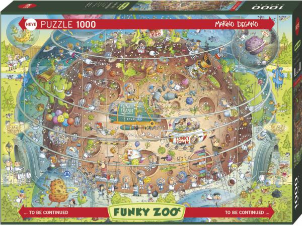 Puzzle 1000 pièces degano zoo cosmic habitat heye