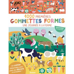 MES TOUT PREMIERS AUTOCOLLANTS - 1000 PREMIÈRES GOMMETTES FORMES - UNE JOURNÉE À LA FERME - Auzou - 9791039521994