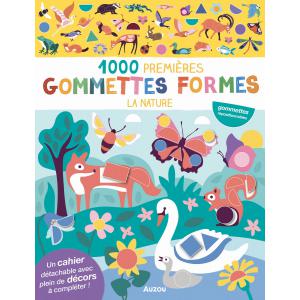 1000 PREMIÈRES GOMMETTES FORMES - LA NATURE - Auzou - 9791039524834