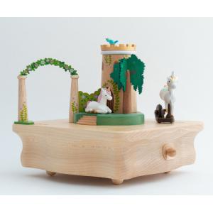 Boîte à musique - Licorne dans son jardin - Wooderful Life - 1060350