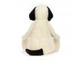 Peluche Bashful Black & Cream Puppy Giant - L: 46 cm x H: 108 cm - Jellycat - BASG1BCP