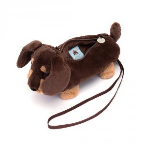 Sac peluche Otto Sausage Dog Bag - L: 22 cm x H: 16 cm - Jellycat - OT4BSD