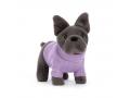 Peluche Sweater French Bulldog Purple - L: 19 cm x H: 17 cm - Jellycat - S3FDP