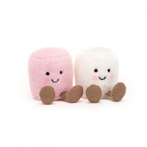 Peluche Amuseable Pink and White Marshmallows H: 9 cm - Jellycat - A6MPW