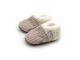 chaussons velours gris- taille N