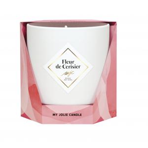 Bougie parfumée fleur de cerisier -or bracelet bille noire - My Jolie Candle - 323792