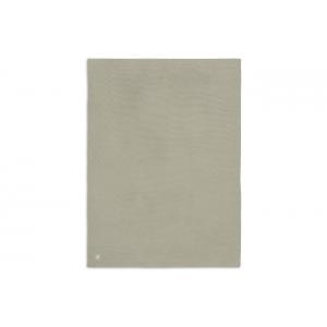 Couverture Berceau 75 x 100 cm Basic knit Olive Green - Jollein - 516-511-67053