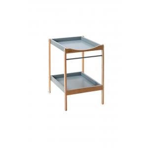 Table à langer MARGOT 2 plateaux et repose-serviette - Hybride Bleu Gris - Combelle - 183716