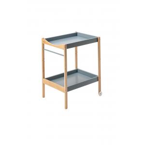 Table à langer MARGOT 2 plateaux et repose-serviette - Hybride Bleu Gris - Combelle - 183716