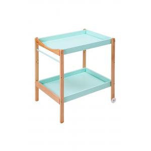 Table à langer MARGOT 2 plateaux et repose-serviette - Hybride Vert mint - Combelle - 183711