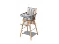Chaise haute traditionnelle MARCEL transformable barreaux Hybride Bleu Gris - Combelle - 131516