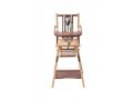 Chaise haute traditionnelle MARCEL transformable barreaux Hybride Vieux Rose - Combelle - 131515