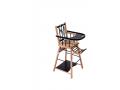 Chaise haute traditionnelle MARCEL transformable barreaux Hybride Noir - Combelle - 131510