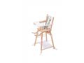Chaise haute traditionnelle MARCEL transformable barreaux Hybride Blanc - Combelle - 131508