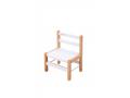 Chaise basse LOUISE Hybride Blanc - Combelle - 131208