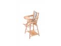 Chaise haute traditionnelle MARCEL transformable barreaux Vernis Naturel - Combelle - 131501