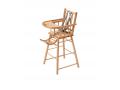 Chaise haute traditionnelle ANDRÉ fixe Vernis Naturel - Combelle - 131701