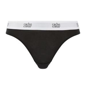 Culotte taille basse LIFE - Taille XL - couleur NOIR - Cache Coeur - CL2111_XL