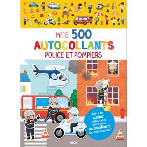 500 AUTOCOLLANTS - POLICE ET POMPIERS - Auzou - 9791039536592
