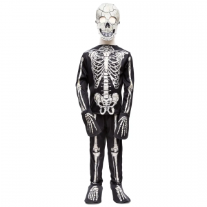 Costume de squelette phosphorescent, haut, pantalon et masque, taille US 7-8 - Great Pretenders - 65897