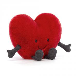 Amuseable Red Heart Large - L: 19 cm x H: 17 cm - Jellycat - A3REDH