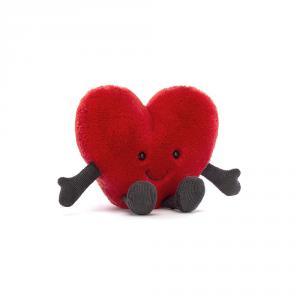 Amuseable Red Heart Little - L: 12 cm x H: 11 cm - Jellycat - A6REDH