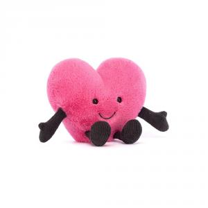 Peluche Amuseable Pink Heart Little - L: 12 cm x H: 11 cm - Jellycat - A6HOTPH