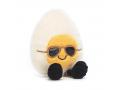 Peluche Amuseable Boiled Egg Chic - L: 9 cm x H: 14 cm - Jellycat - A6BEC