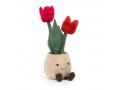 Peluche Amuseable Tulip Pot - L: 11 cm x H: 30 cm - Jellycat - A2TP