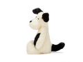 Peluche Bashful Black & Cream Puppy Original - L: 12 cm x H: 31 cm - Jellycat - BAS3BCPNN