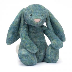 Peluche Bashful Luxe Bunny Azure Big - L: 21 cm x H: 51 cm - Jellycat - BAH2AZU
