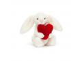 Peluche Bashful Red Love Heart Bunny Little - L: 9 cm x H: 18 cm - Jellycat - BB6LOVE