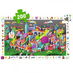 Puzzle Crazy Town - 200 pcs - FSC MIX - Djeco - DJ07462