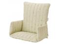 Coussin de chaise ouatiné vert clair, gomme 100% PU, finition mat - Promenade Bucolique vert clair - Combelle - 135218