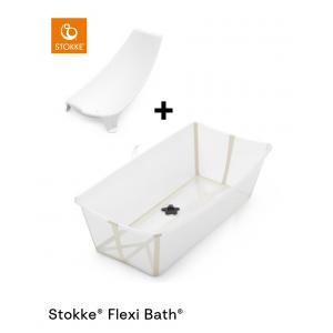 Ensemble baignoire Flexi Bath® Sandy Beige et transat de bain nouveau -né - Stokke - 531512